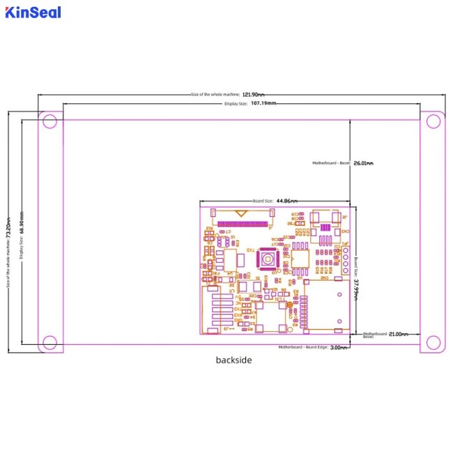 4.3-inch Serial-Port-Configurable Touchscreen factory